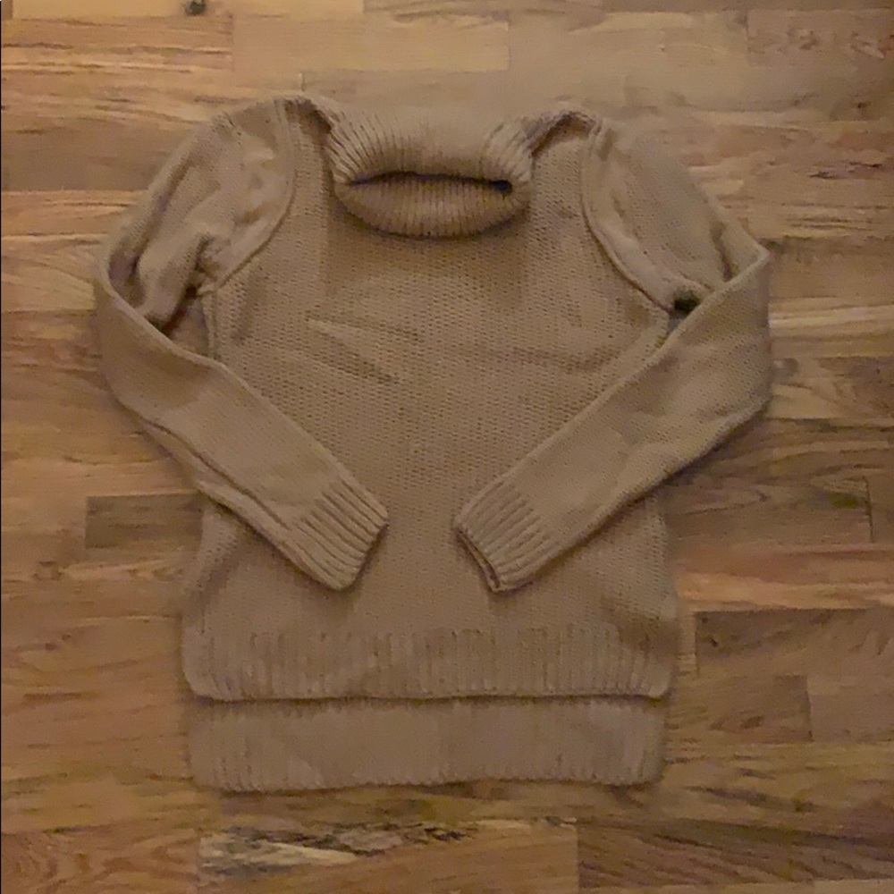 Gold High-low sweater